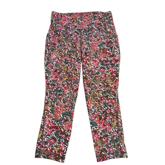 Lululemon floral electric 8 cropped workout leggings swift speed - Picture 1 of 4